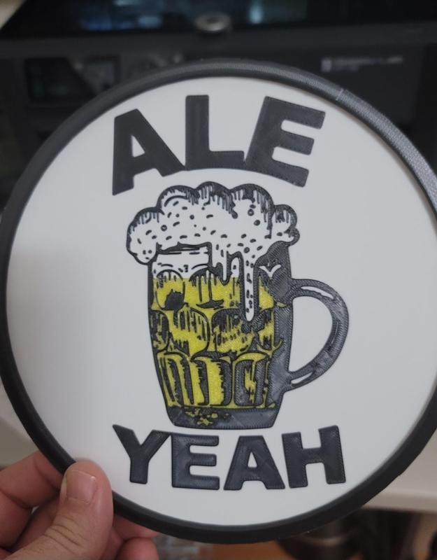 Beer insert for Blank LED light box template