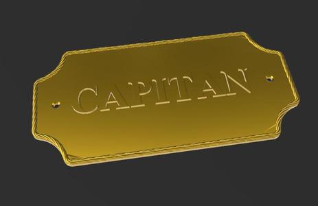 PLACA ROTULO CAPITAN