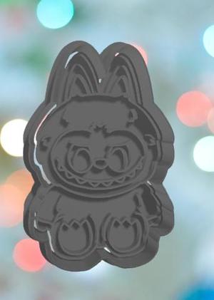 Labubu Sitting Cookie Cutter