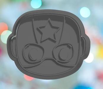 Captain America Face Cookie Cutter