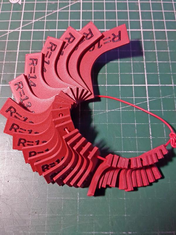 Radius Gauges in MM- A Full Set ready to print or fully customizable