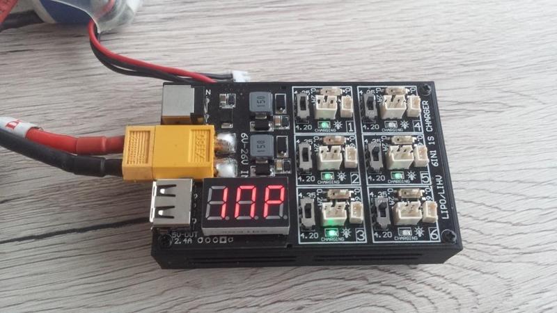 6in1 LiPo Whoop 1S Charging Board