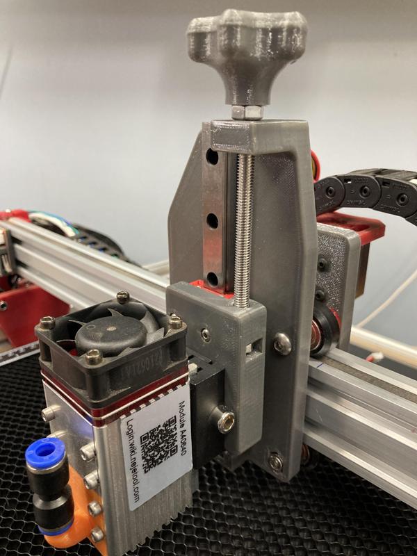 2040 adjustable gantry laser mount with linear rail and NEJE 40640 mount