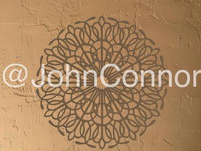Ornamental mandala wall decor