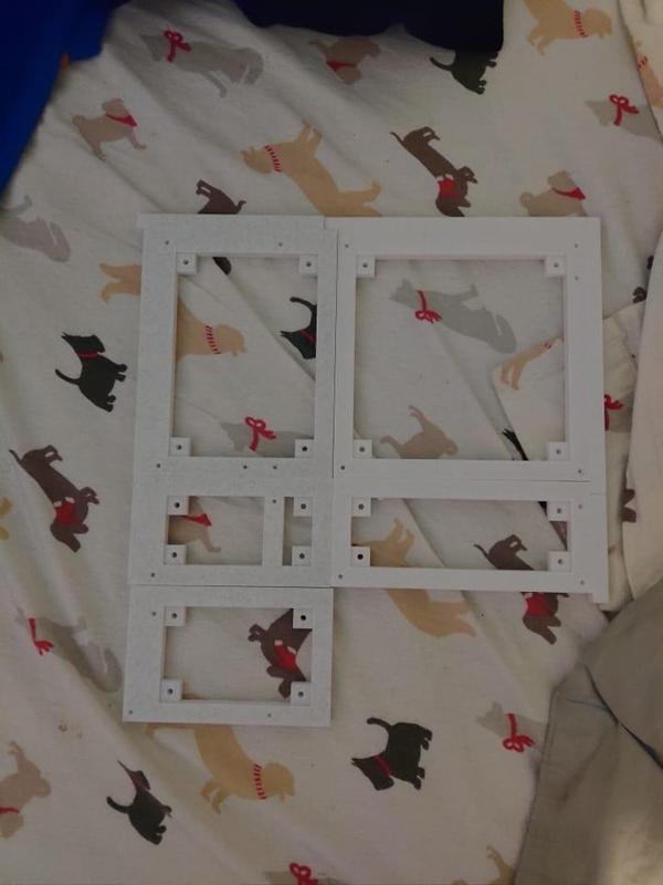 Modular case: Motherboard tray (Parts #1-9)