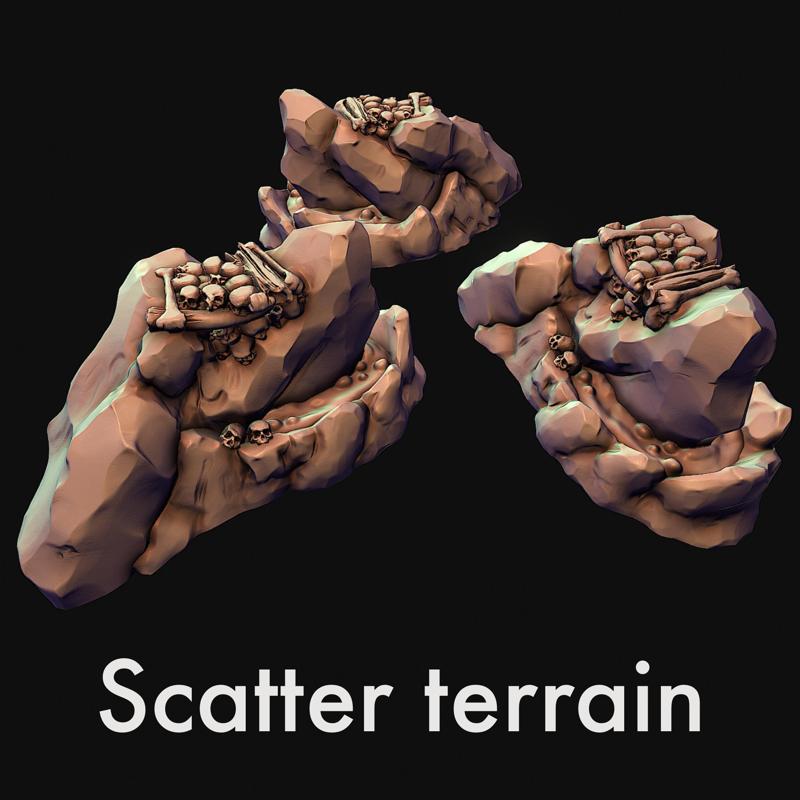 Scatter terrain, ramp