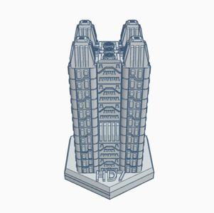Sci-Fi Building 56 Hex Map Scale HMSSF056
