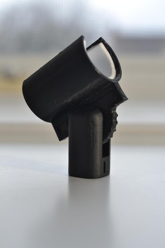 Adjustable shotgun microphone holder
