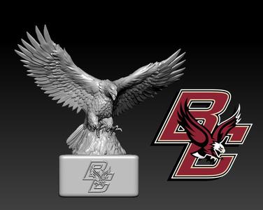 NCAA - Boston College football mascot statue - 3D Print
