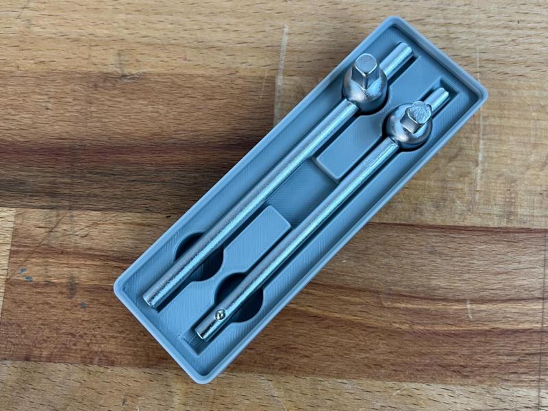 Gridfinity Sliding Bar Holder