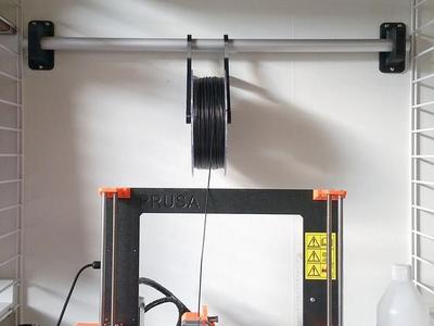 Wall mounted spool holder