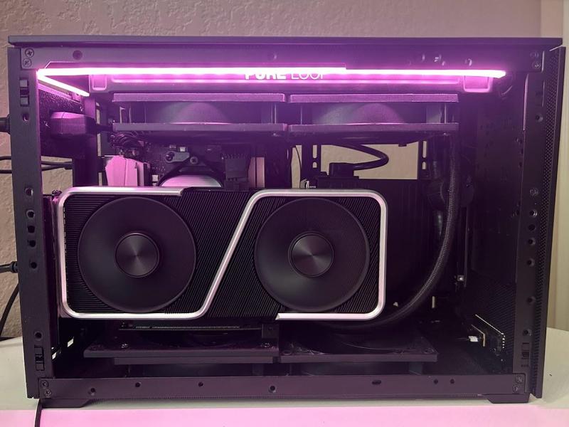 Meshroom D Vertical GPU + Top Radiator Mod Parts