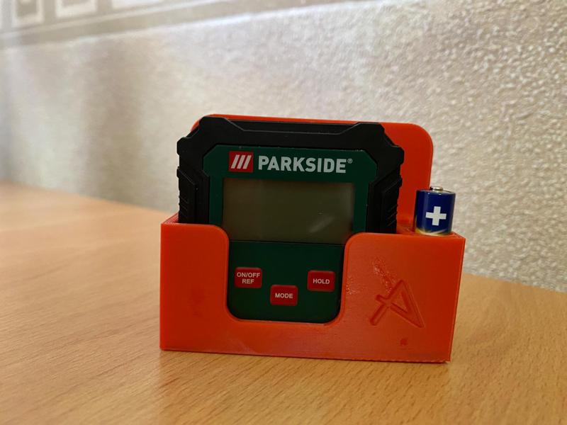Parkside inclinometer holder.