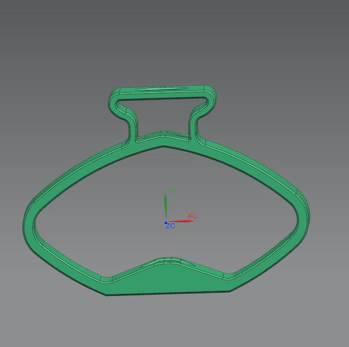 Bauchvase feiner, TABLE VASE WITH LABORATORY TUBE OR TEST TUBE. DIAMETER 24 _ 25 MM. VASE DECO, DEKO