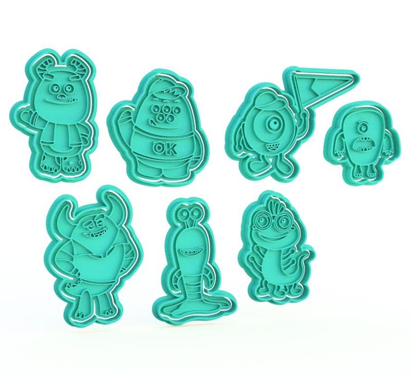 Monsters University cookie cutter set of 7