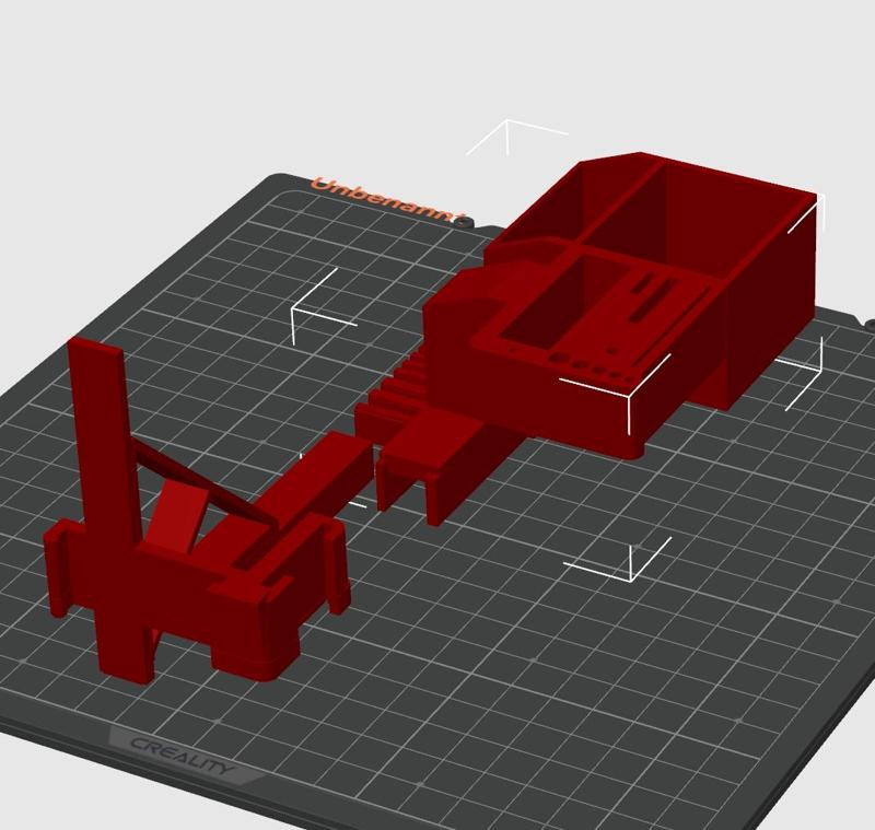 Ender 3 V3 KE Winkel und Kabelhalterung + Toolbox + Box