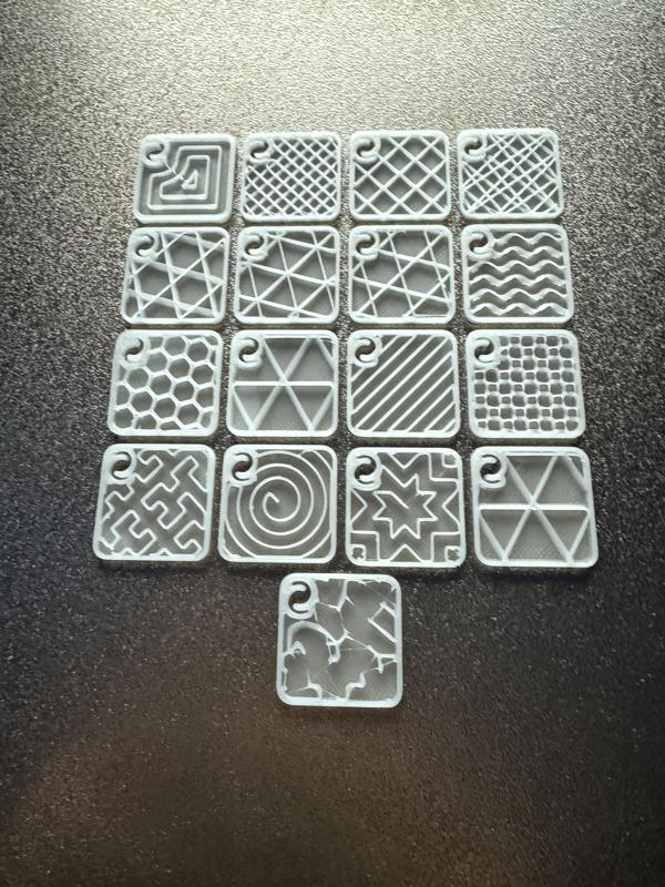 All 17 Bambu Lab infill Swatches
