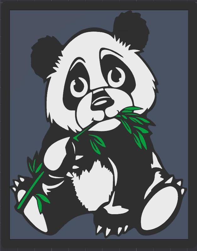 Panda Panel for mystic lamp