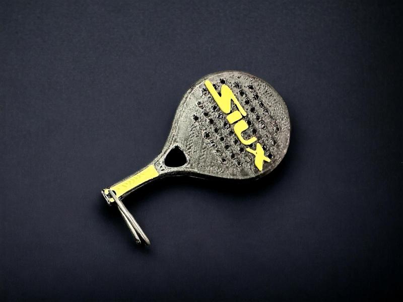Padel Keychain with Siux logo