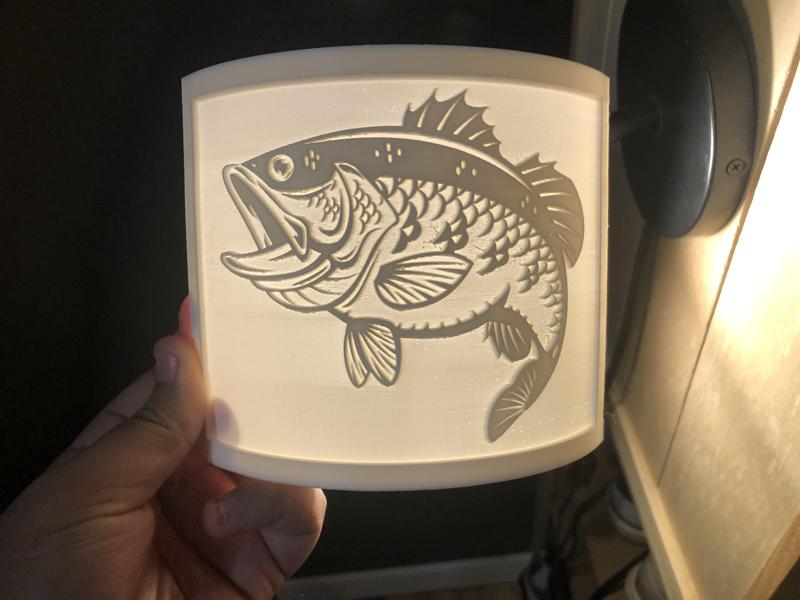 Bass lithophane
