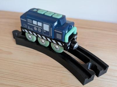 Train track turn 45° 3 variants Pin / hole