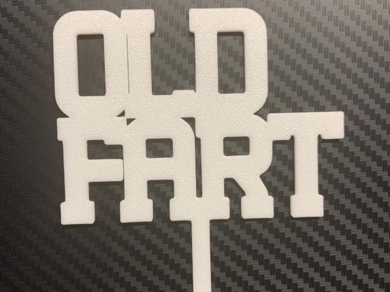 OLD FART Cake Topper