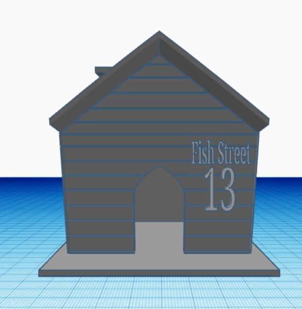 Fish House with House number