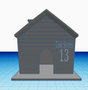 Fish House with House number