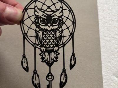 Owl Dreamcatcher wall art