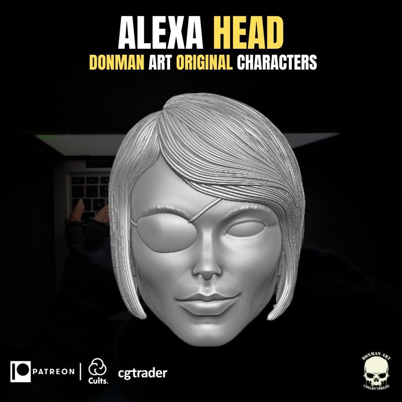 Alexa head for Action Figures