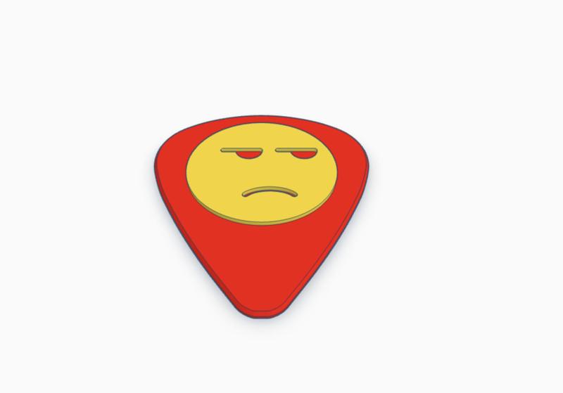 Judging Emoji Guitar PIck