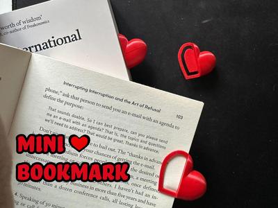 Mini Heart bookmark