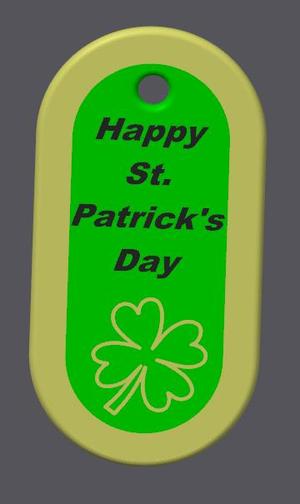 St. Patrick's Day key tag