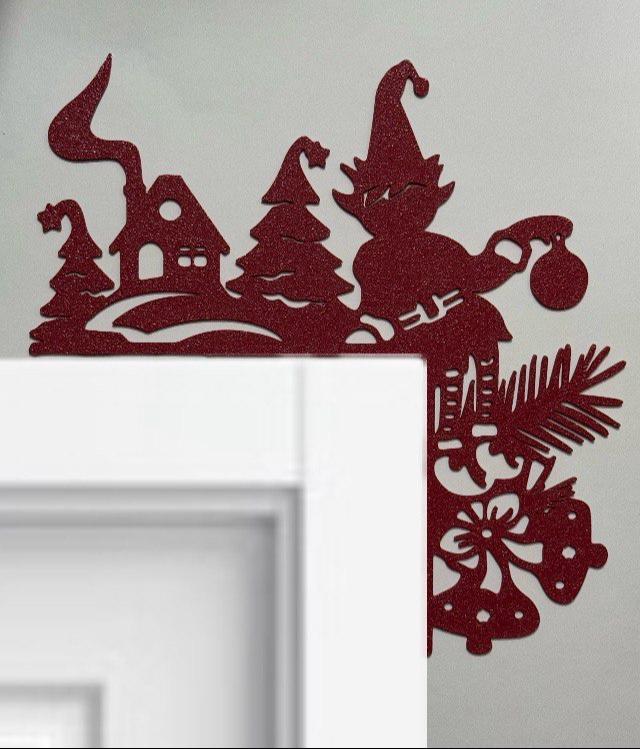 wall art Corner door Christmas