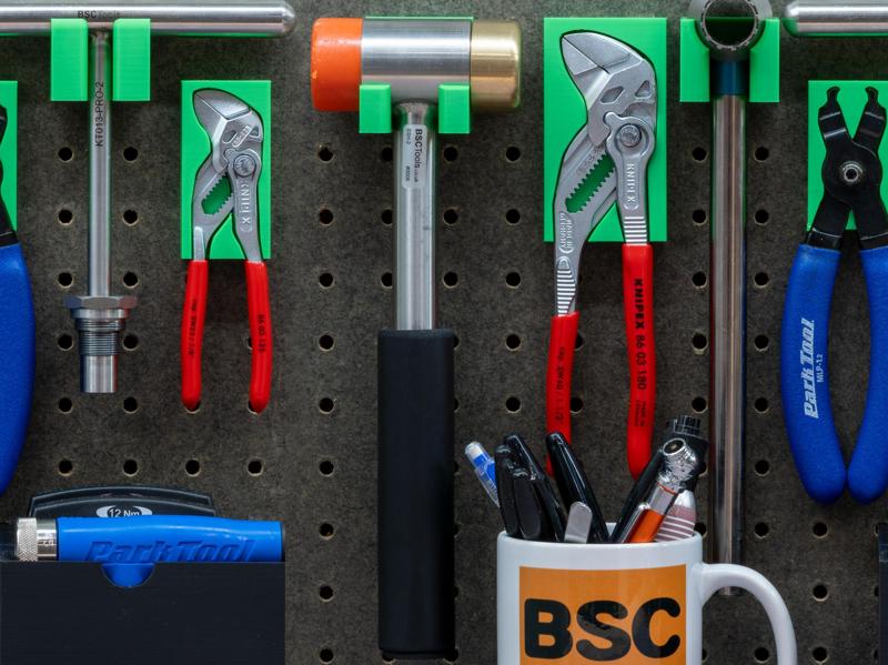 BSCTools Brass / Nylon Hammer SSH-2 pegboard holder