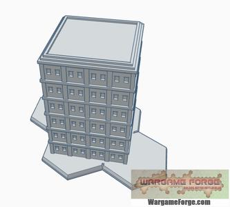 Modern Building 2 with Hex Base MHB002