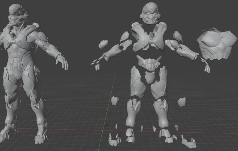 halo 5 spartan locke suit game files ready for 3d printing 