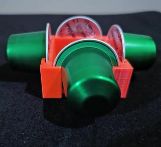 Holder for multiple small coffee capsules