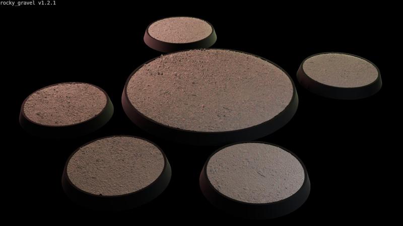 Miniature bases: Rocky Gravel