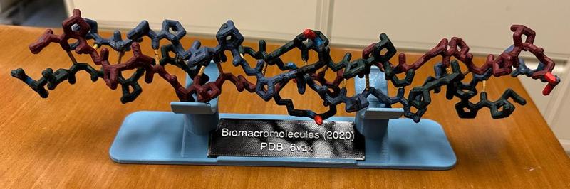 display stand with placard