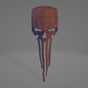 Melted Skull Mask for Knight