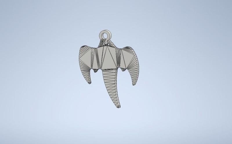 Key ring with Koenigsegg Ghost