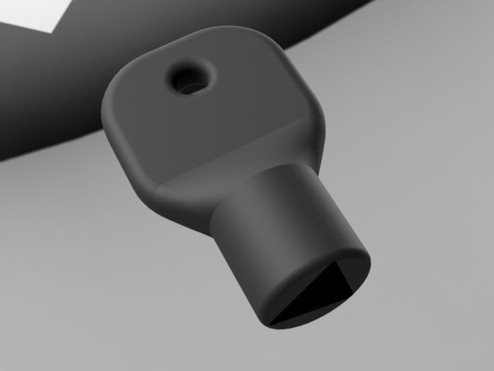 Dreieck-Schlüssel Triangle-Key Müllplatz etc. 10mm