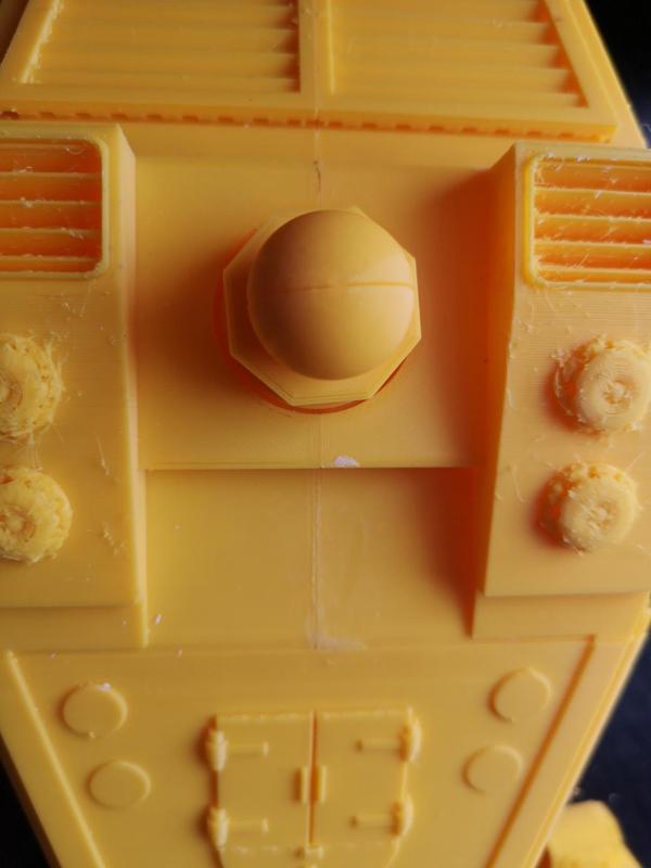 Top carapace weapon connector for Lucius  Reaver titan in 28mm scale