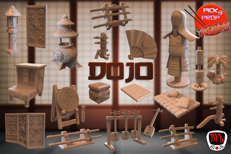 Asian Dojo props (Pick A Prop! Chopstick Unleashed!)