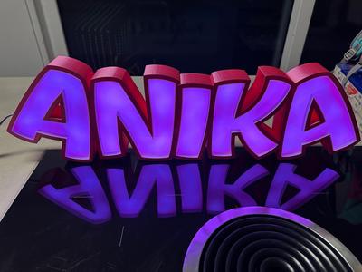 ANIKA LED Name Lamp
