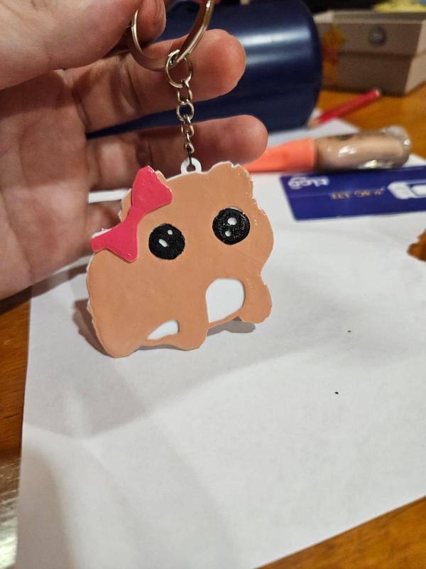 Sad Hamster Keychain