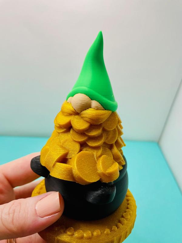 Lucky Gnome on a Pot O'Gold