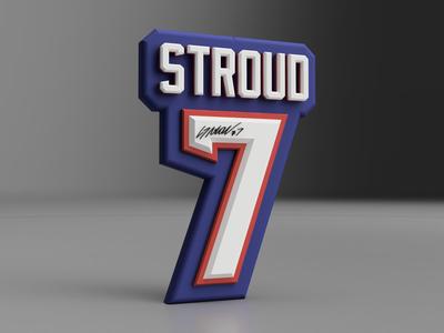 CJ Stroud Nameplate Houston Texans