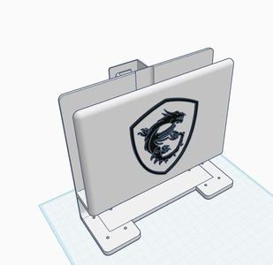 MSI MS-15P2 Vertical Laptop Desk Mount Stand (3D Print)